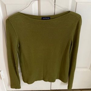 Ann Taylor Waffle Knit Long Sleeve Top